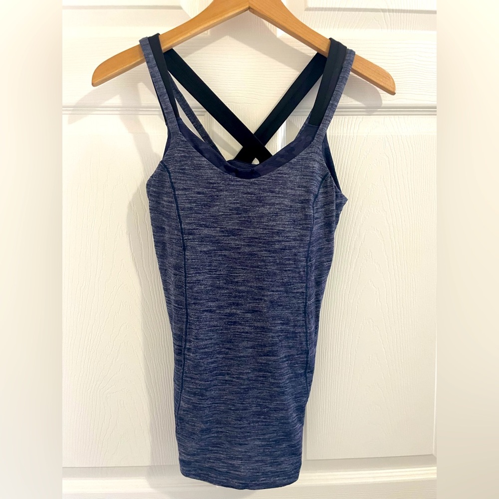 EUC Lululemon Double Layer Strappy Tank with built in bra.